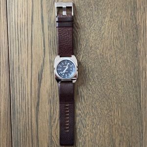 Diesel men’s brown leather watch